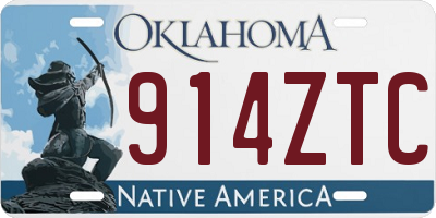 OK license plate 914ZTC