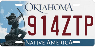 OK license plate 914ZTP