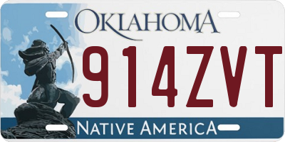 OK license plate 914ZVT