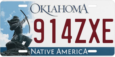 OK license plate 914ZXE