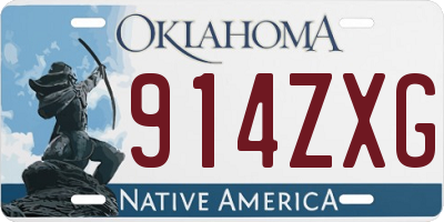 OK license plate 914ZXG