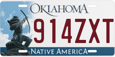 OK license plate 914ZXT