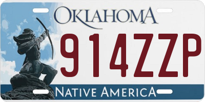 OK license plate 914ZZP