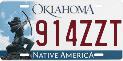 OK license plate 914ZZT