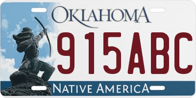 OK license plate 915ABC