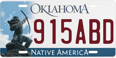 OK license plate 915ABD