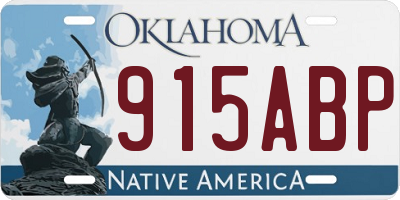 OK license plate 915ABP