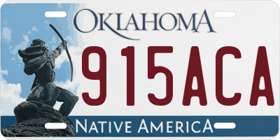 OK license plate 915ACA
