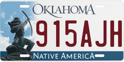 OK license plate 915AJH