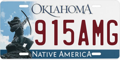 OK license plate 915AMG