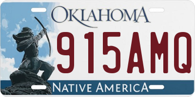 OK license plate 915AMQ