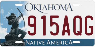 OK license plate 915AQG
