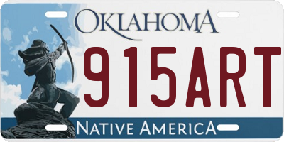 OK license plate 915ART