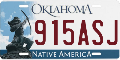 OK license plate 915ASJ