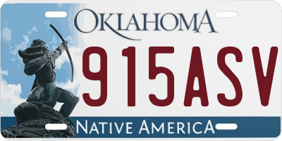 OK license plate 915ASV