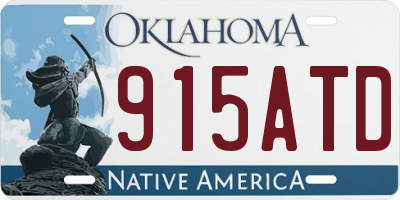 OK license plate 915ATD