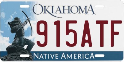 OK license plate 915ATF