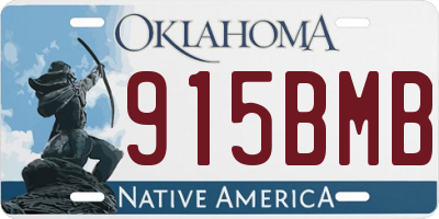 OK license plate 915BMB