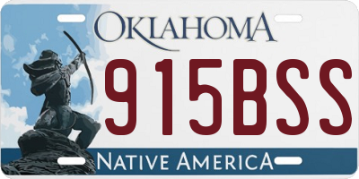 OK license plate 915BSS
