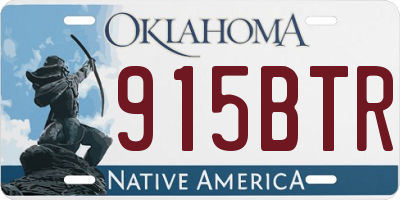 OK license plate 915BTR