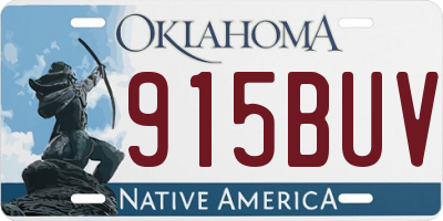 OK license plate 915BUV