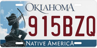 OK license plate 915BZQ