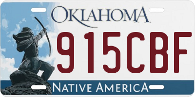 OK license plate 915CBF