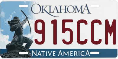 OK license plate 915CCM