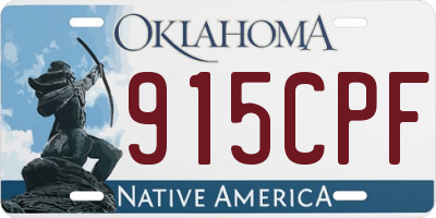 OK license plate 915CPF