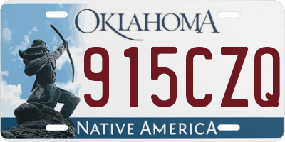 OK license plate 915CZQ