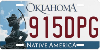 OK license plate 915DPG