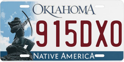 OK license plate 915DXO