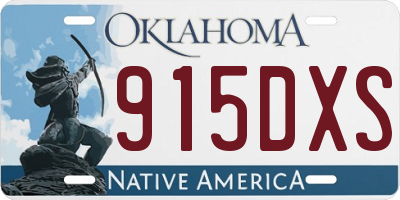 OK license plate 915DXS