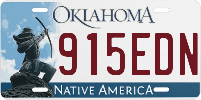 OK license plate 915EDN