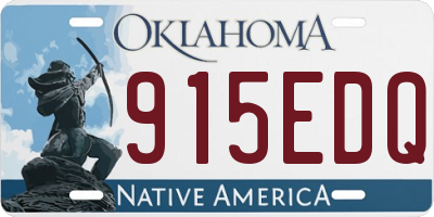 OK license plate 915EDQ