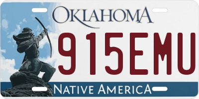 OK license plate 915EMU
