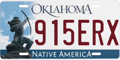 OK license plate 915ERX