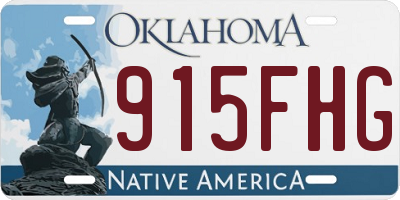 OK license plate 915FHG
