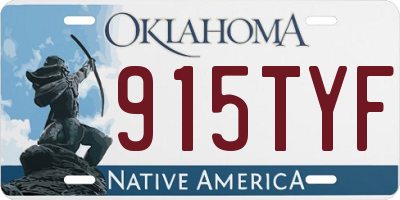 OK license plate 915TYF
