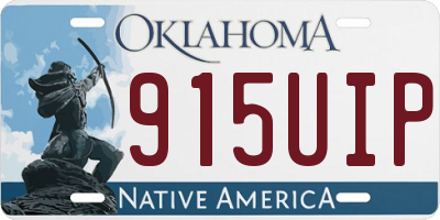 OK license plate 915UIP