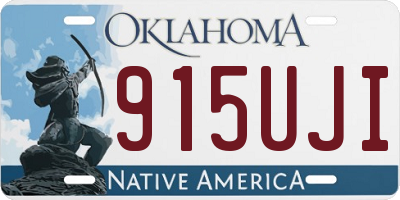 OK license plate 915UJI