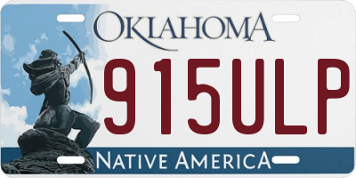 OK license plate 915ULP