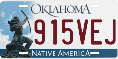 OK license plate 915VEJ