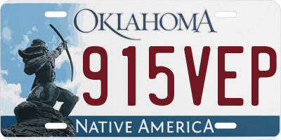 OK license plate 915VEP