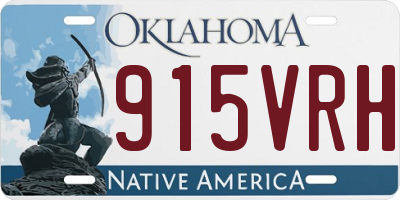 OK license plate 915VRH