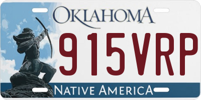 OK license plate 915VRP