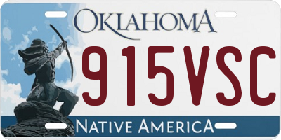 OK license plate 915VSC