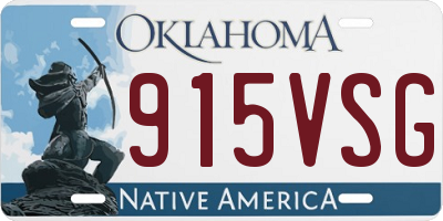 OK license plate 915VSG