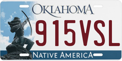 OK license plate 915VSL