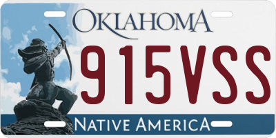 OK license plate 915VSS